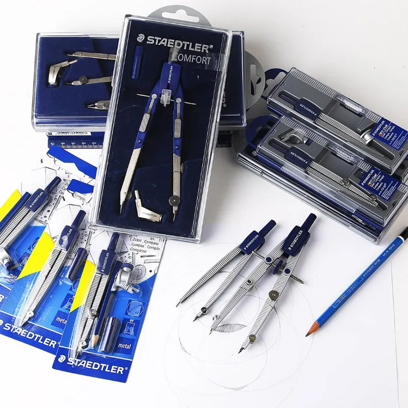 Schneider Precision Drawing Compass Professional Metal Geometry Tool Adjustable Circle Drafting Instrument Drafting Stationery