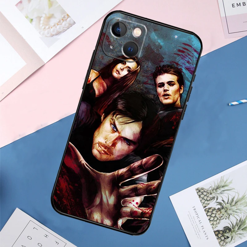 The Vampire Diaries Phone Case For iPhone 14 11 12 13 15 16 Pro Max Mini XS XR X Plus Soft Cover Capa