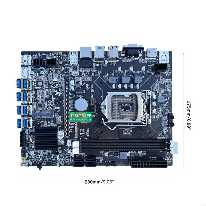 LX0B BTC Motherboard B75 BTC CPU Miner Motherboard DDR3 8 PCI-E CARD SUBER
