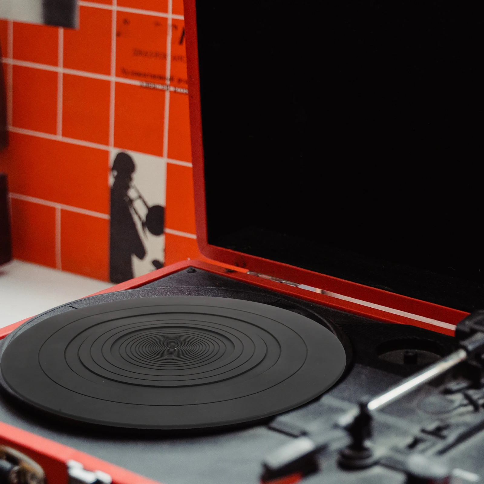 

Thick Silicone Vinyl Record Protective Pad Turntable Mat Durable Anti-Static Record Player Cushion Home Disc Music Supplies