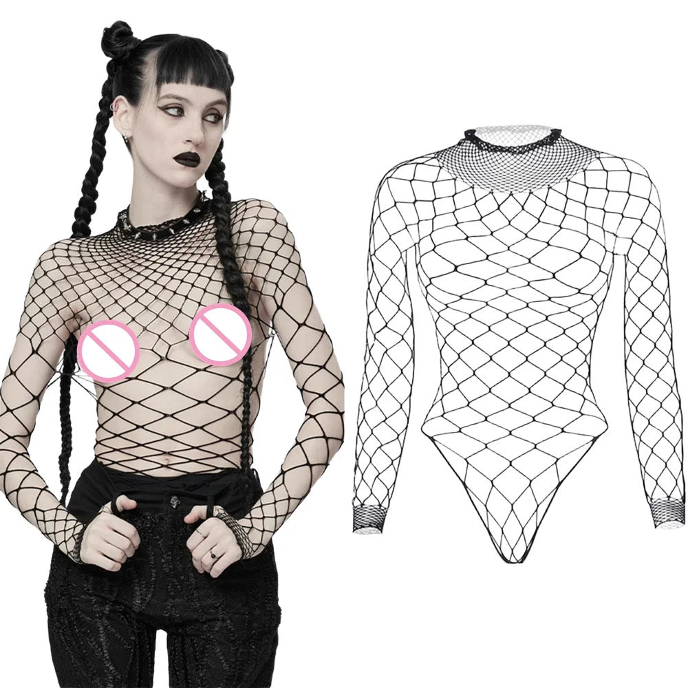 Crop Top Woman Crop Tops for Women Trashy Y2k 2000s Tops Fishnet Emo Aesthetic Women's Blouses 90s Clothes Vintage Sexys