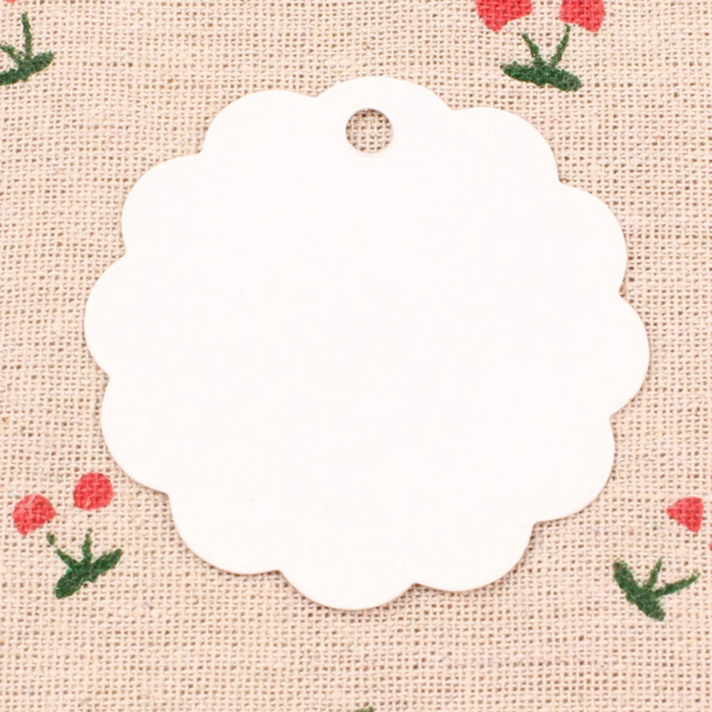 Etiquetas de papel Kraft para fiesta de cumpleaños y boda, etiqueta para la cabeza de papel Kraft, con precio en blanco artesanal, para regalo, 100 piezas