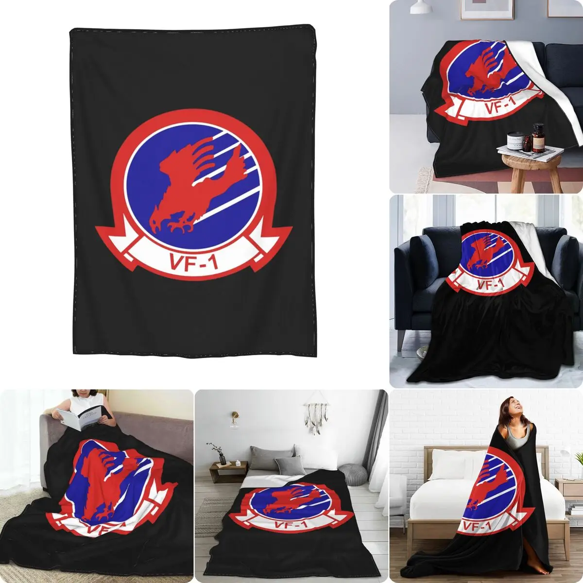 Top Gun Goose Vf 1 F 14 Tomcat U S Naval Aviator Maverick Cougar Merlin Ultra-Soft Micro Fleece Blanket Super Soft