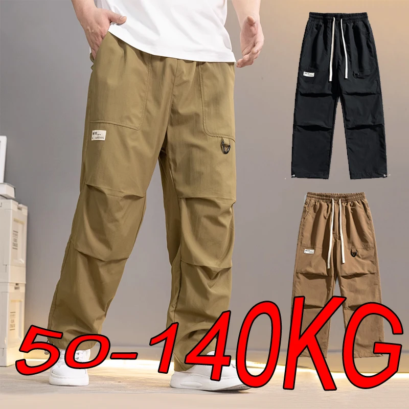 

Plus Size Men Pants Fashion Cargo Pants Men Long Trousers Hip Hop Men Clothing