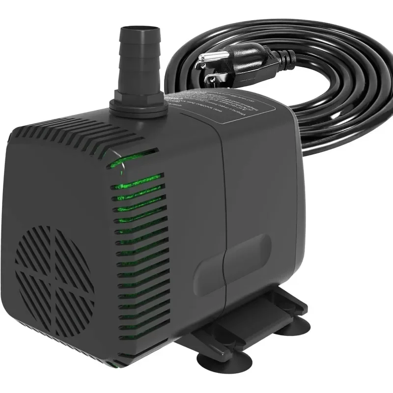 Submersible Pump 880GPH (3500 L/H 60W) with AUTO-Shut-Off 10ft High Lift for Fountains, Hydroponics, Ponds, Aquariums & More