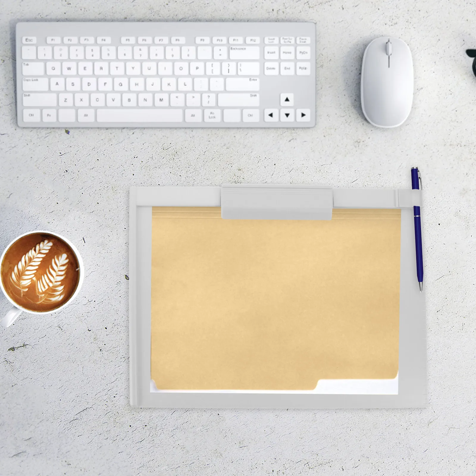 

Multi-Function A4 Clipboard Heavy-Duty PP Writing Board Portable Office Classroom Conference Drawing Sketch Document Organizer