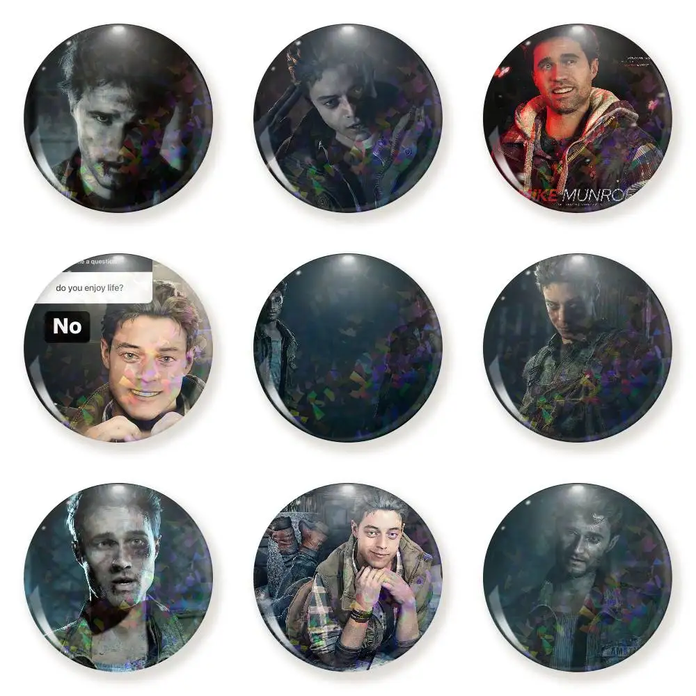 Mike Josh U-Until D-Dawn Round Snap-in Brooches Rock Band Lapel Pins Badges Fan Collection Accessories Jewelry Handmade Gifts