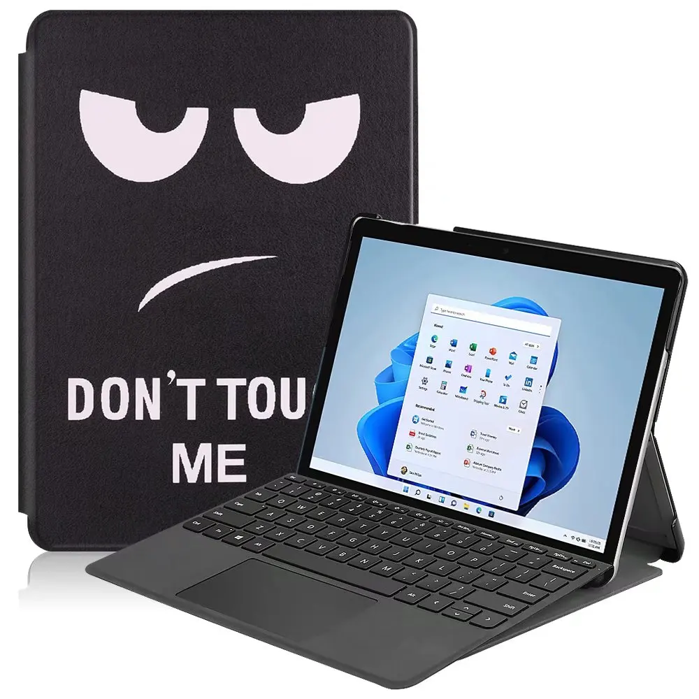 

Leather Case For Microsoft Surface Go 2018 Go 2 2020 Go 3 2021 Go 4 2023 10.5 inch Tablet Tablet Caster Shell Cover