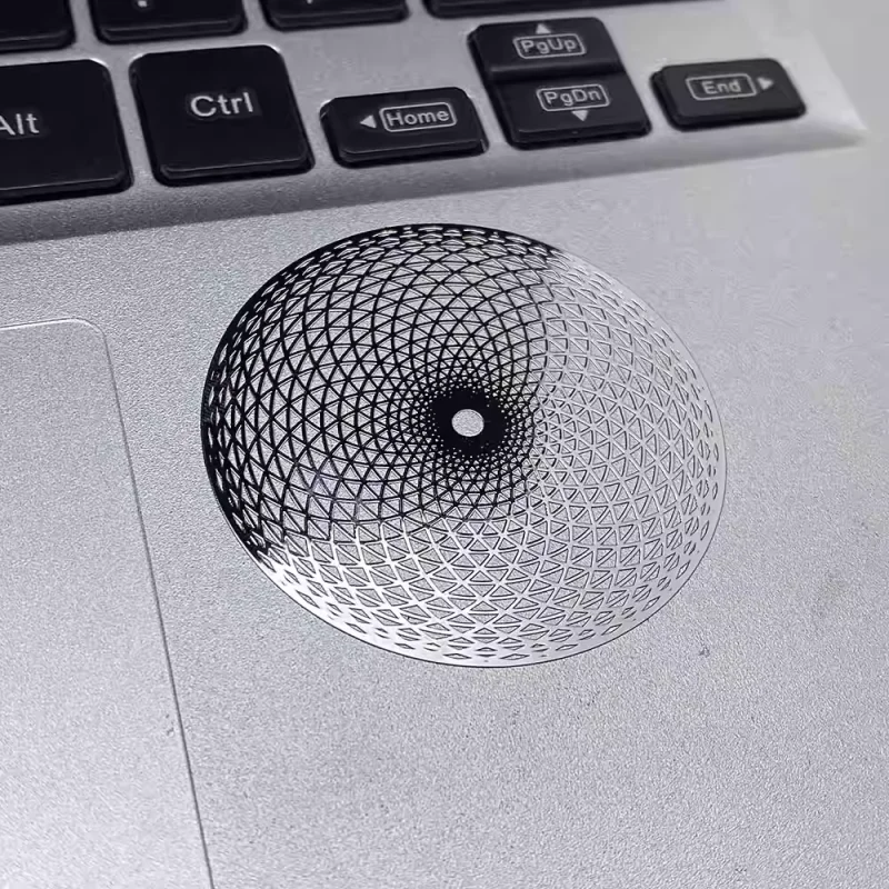 Sacred Geometry Metal waterproof sticker for electronic notebook charger Crystal Pyramid Home Decorative art