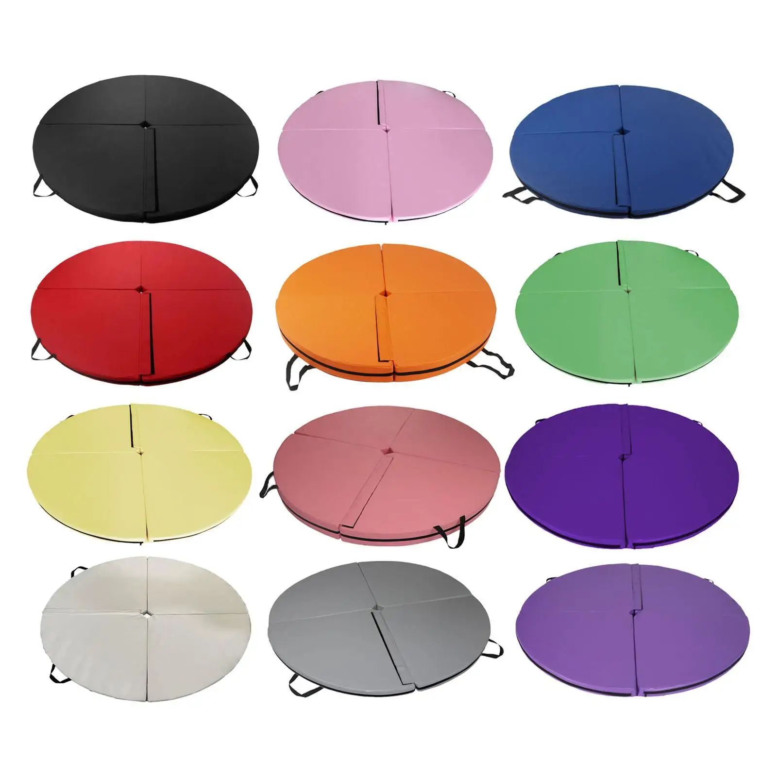 

Folding Pole Dance Mat Dancing Floor Cushion Carrying Handles Lightweight Women Yoga Mat Equipment for Pilates Workout Studio