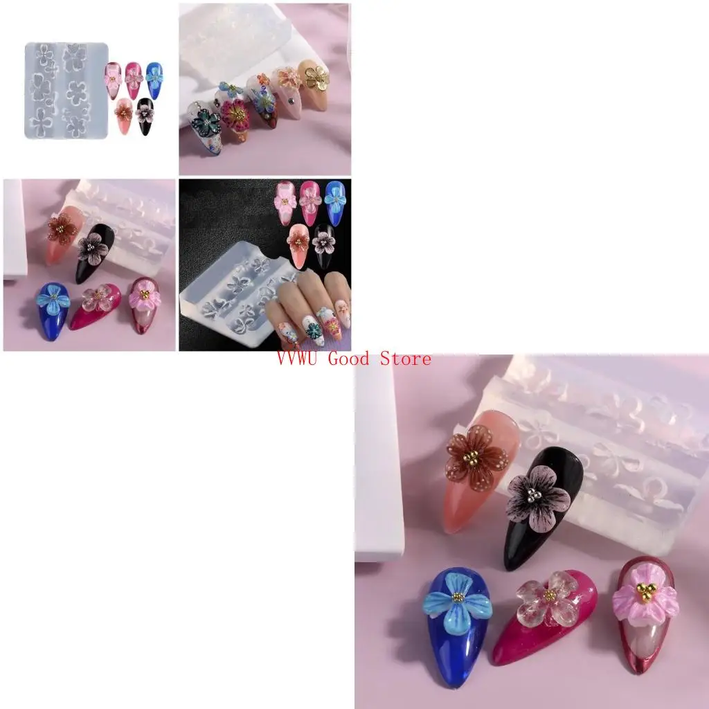 

Цветочный шарм Силиконовый плесень ногтя скульптура плесень
