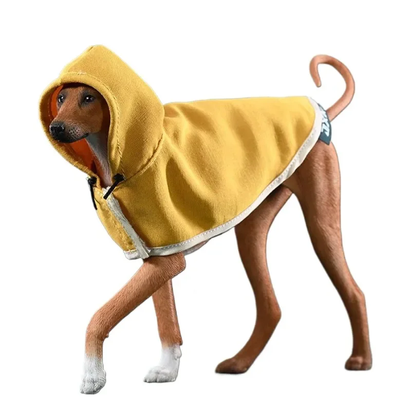 Ornaments: hunting dog model with cape, simulated animal figures, trendy toys, peripherals