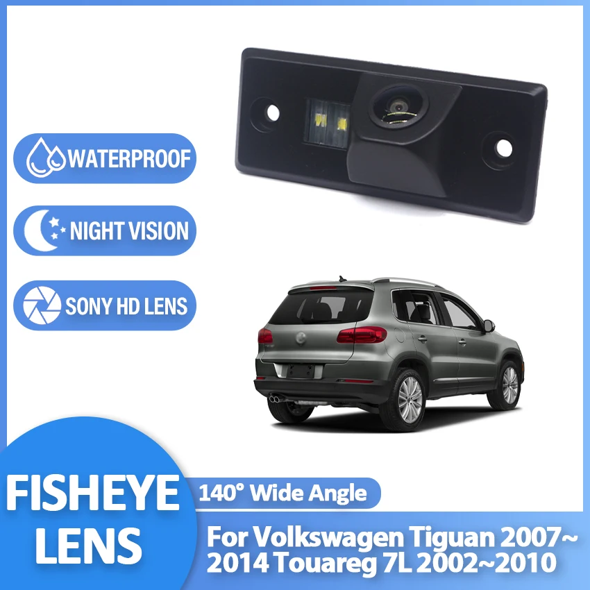 CCD HD Fisheye Rear View Camera For Volkswagen Tiguan 2007~2013 2014 For Volkswagen Touareg 7L 2002~2010 Car Reverse Monitor