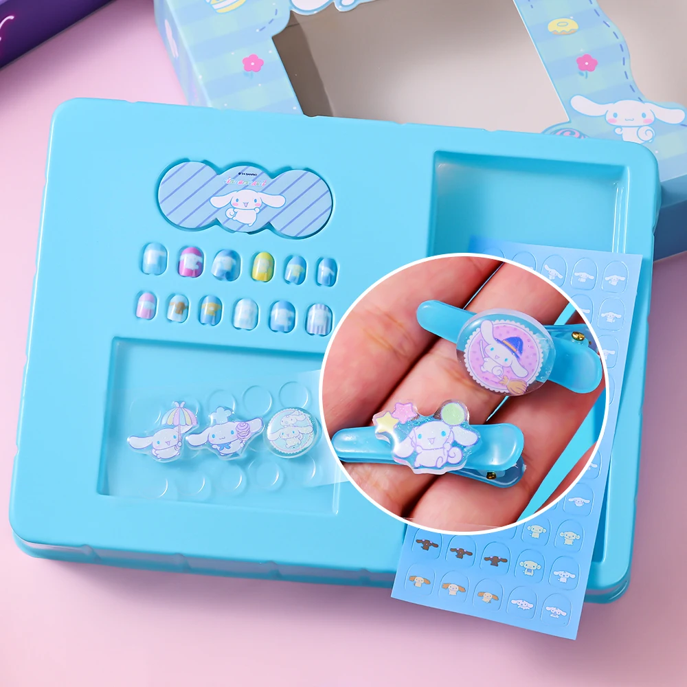 1 مجموعة كورومي آند ماي ميلودي مسمار التصحيح ملصقات لطيف الكرتون سانريو اضغط على الأظافر/مقاطع الشعر/الزلاقات ملصقات أطقم للفتيات هدية #5
