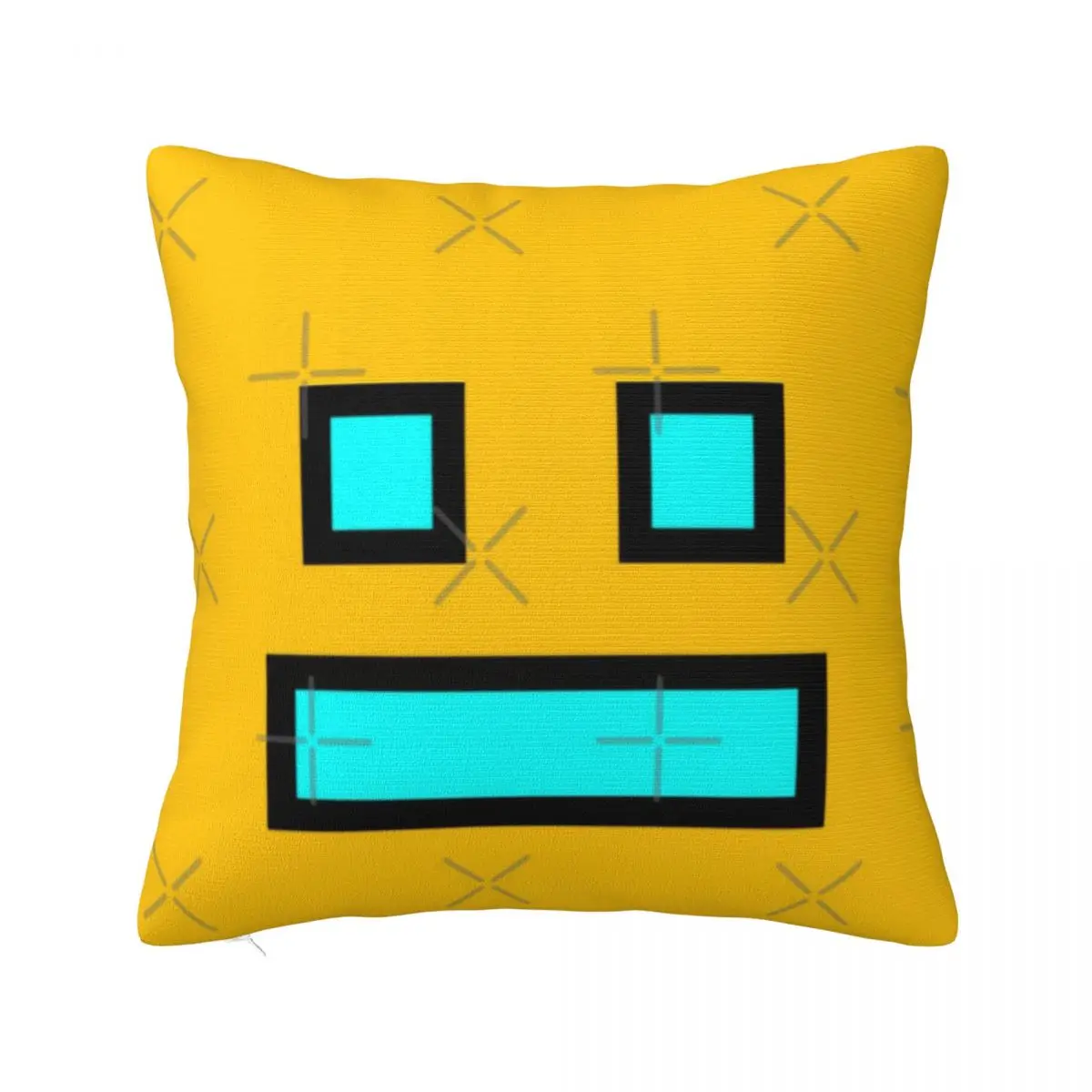 Geometry Dash 1 Pillowcase Cushion Black Cushion Personalized Pillow Decoration Home Customizable