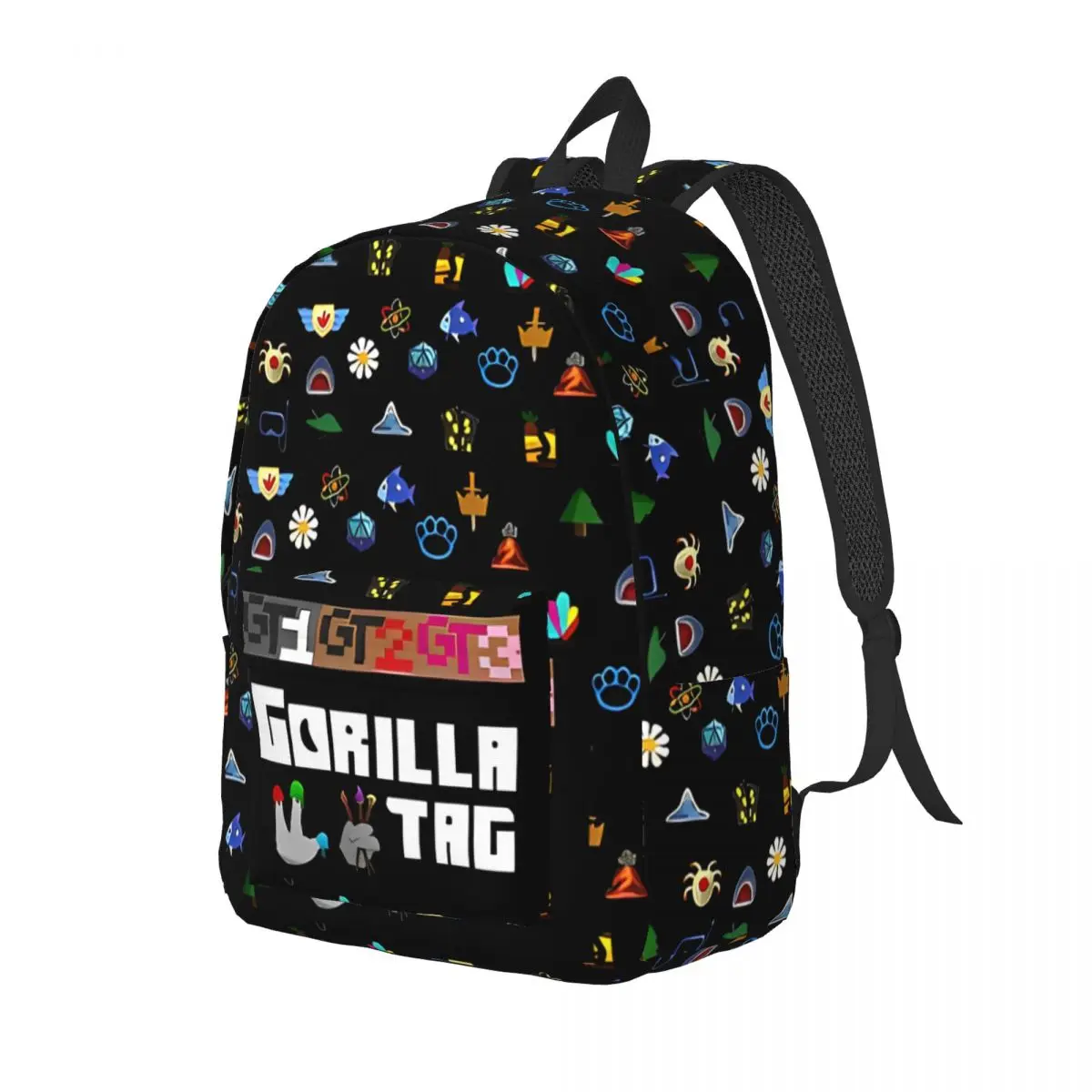 Gorilla Tag VR Gamer Gaming Backpack, Boy Girl, School Bookbag, Hot Games, Canvas Daypack, preescolar Kindergarten Bag