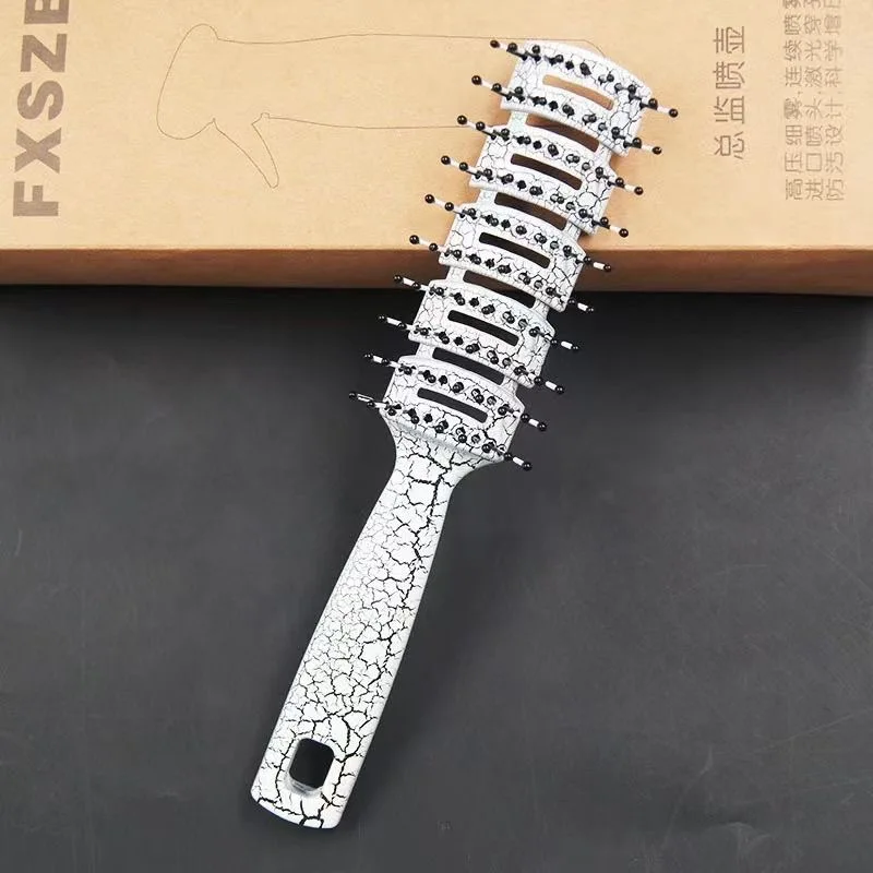 Hair Dye Comb Fish Bone Shape - Professional Parting & Color Application Brush for Salon & Home Use Styling Tools