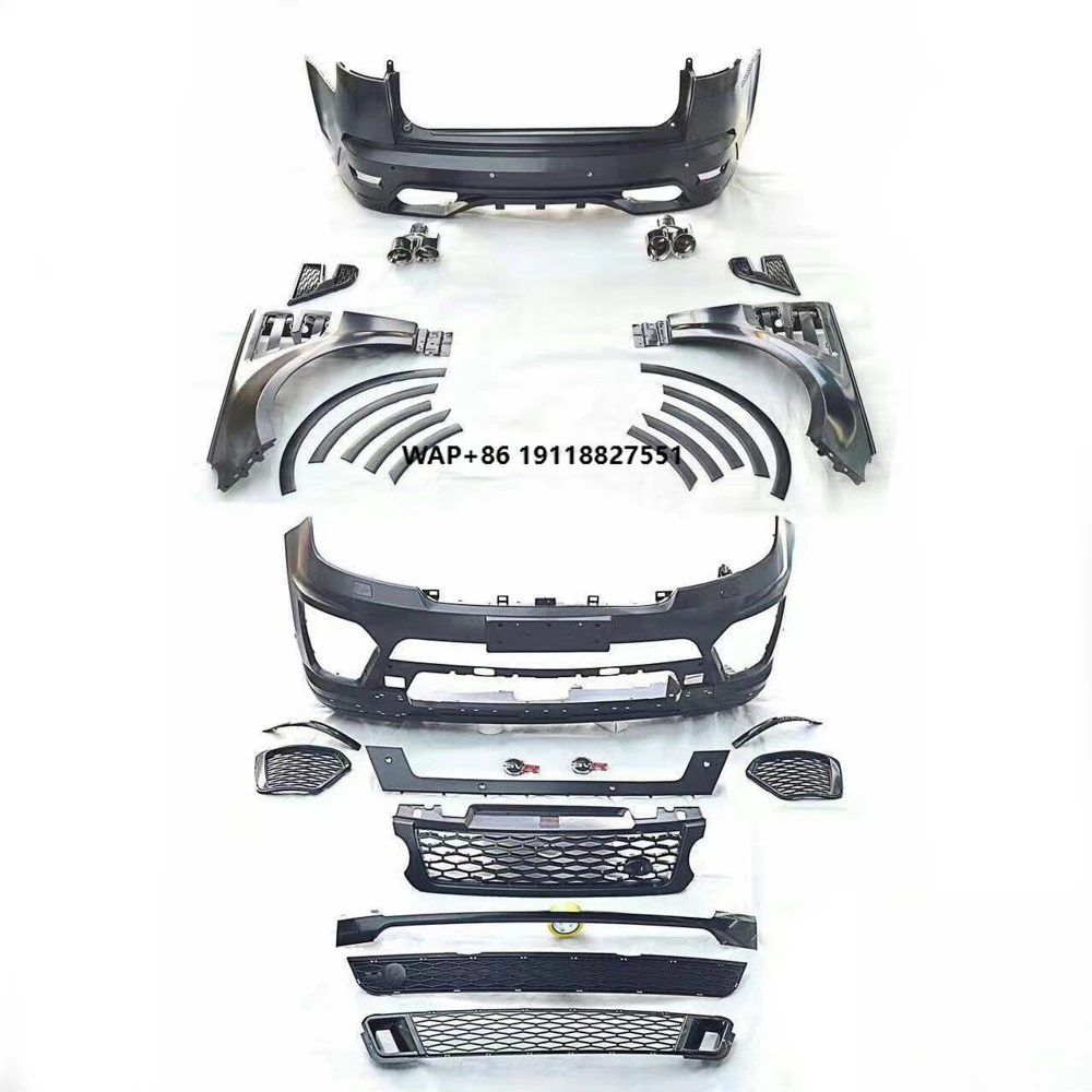 

High Quality RR Range-rover Sport 2014-2017 PP Material Body Kits Car Bumper Auto Spare Parts Facelift