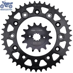 250cc Motorcycle Front Rear Sprockets Steel Gear Pinion for HONDA CRM250 MD 32 24 CRM 250 AR MD32 CRM250 RP2 MD24 14T/43T 520
