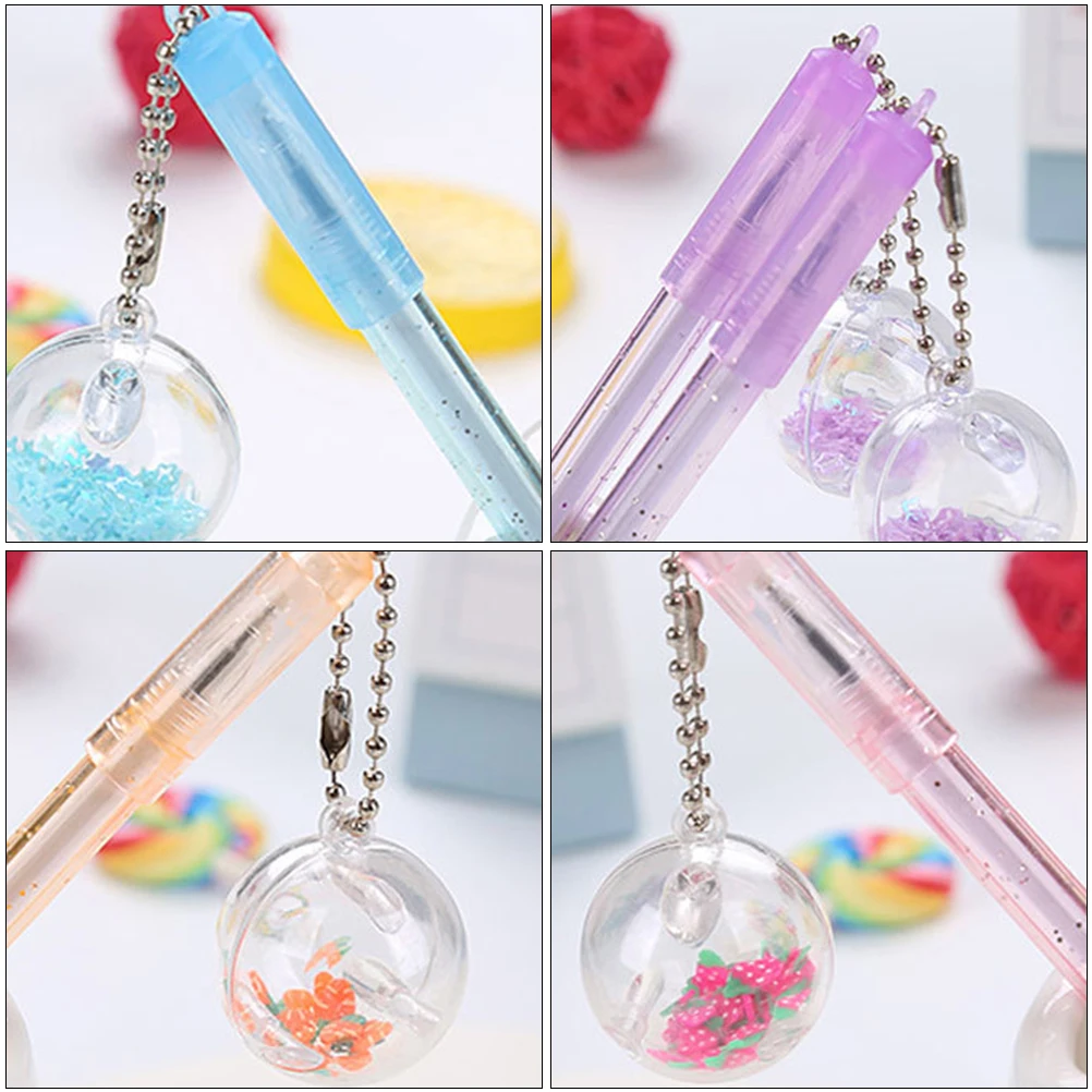 

10 pcs Chic Pendant Gel Pens For Students Kids Creative Writing Coloring Scrapbooking Adorable Roller Pen Hanging Decorative Ink