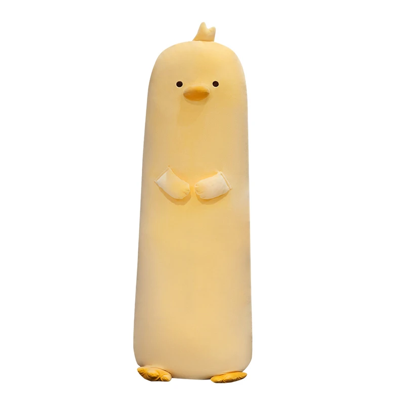 70/90cm Soft Cute Chicken Plush Toys Kawaii Stuffed Kids Children Boys Girls Lovely Penguin Long Pillow for Birthday Gifts