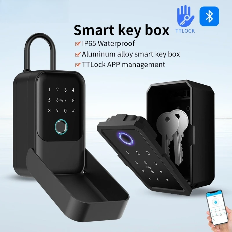 TTlock Smartkey Lock Box Home Key Wireless Smartlock Box Electronic Key Box App Digital Code Bluetooth Key Safe Padlock for Host