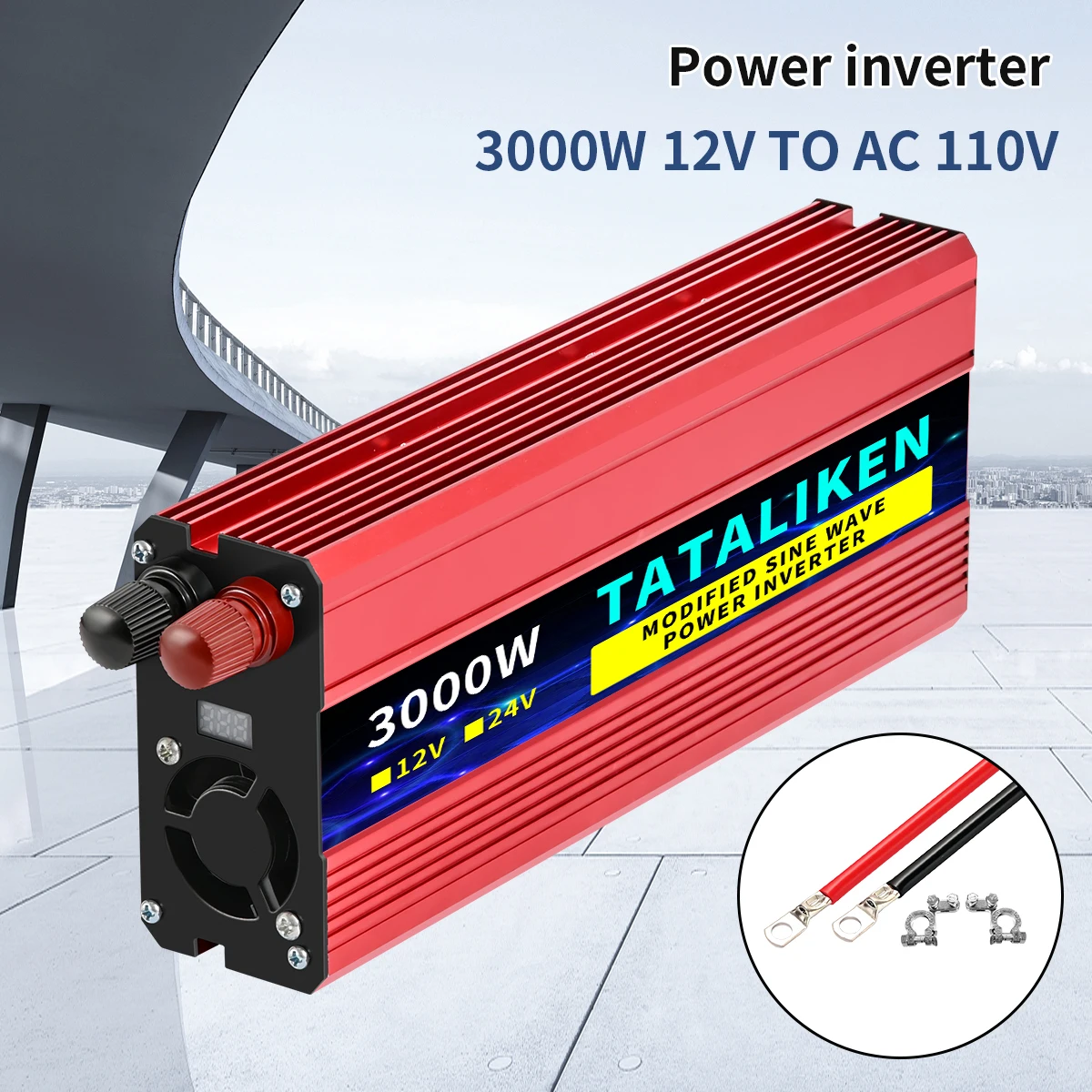 Modified Sine Wave Inverter  4000 w / 3000 w / 2200 w / 1500 w / 600 wAmerican socket  portable car inverter