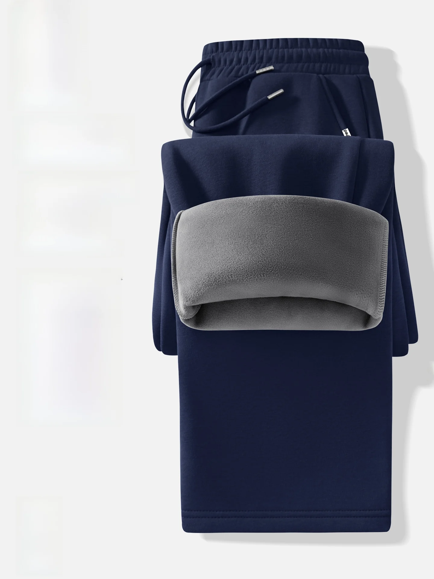 

Мужские повседневные брюки прямого кроя с флисовой подкладкой от модного бренда Heavyweight Trendy Brand, осенне-зимние, теплые, для отдыха