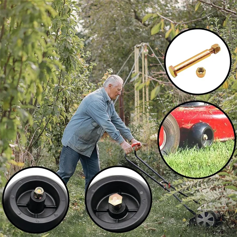 معظم-4 عبوات من مسامير العجلات وصواميل القفل 193406 لـ Cub Cadet Craftsman يستبدل 532193406 193406 137644 532137644