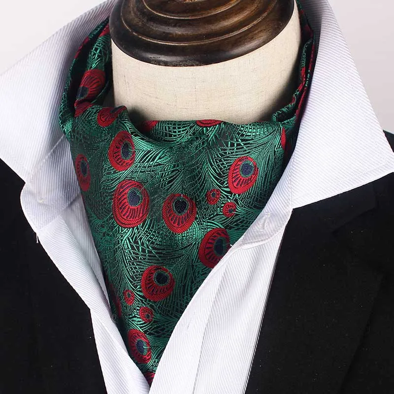 

Fashion Men's Neck Scarf Vintage Paisley Jacquard Cashew Tie Bussiness Wedding Party Suit Shirt Collar Scarf Gift For Husband