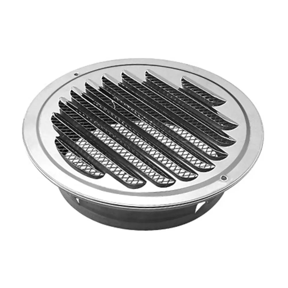 

Stainless Cover for Bathroom Kitchen Exhaust Vent Screen Fan Dryer Round Cap Screen Home Round Vent Cover Parts