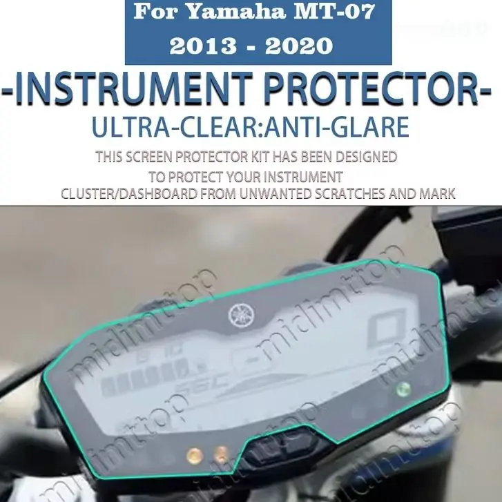 

Для Yamaha MT-07, mt07, fz07, 2013-2020, пленка для защиты от царапин мотоцикла, защита спидометра