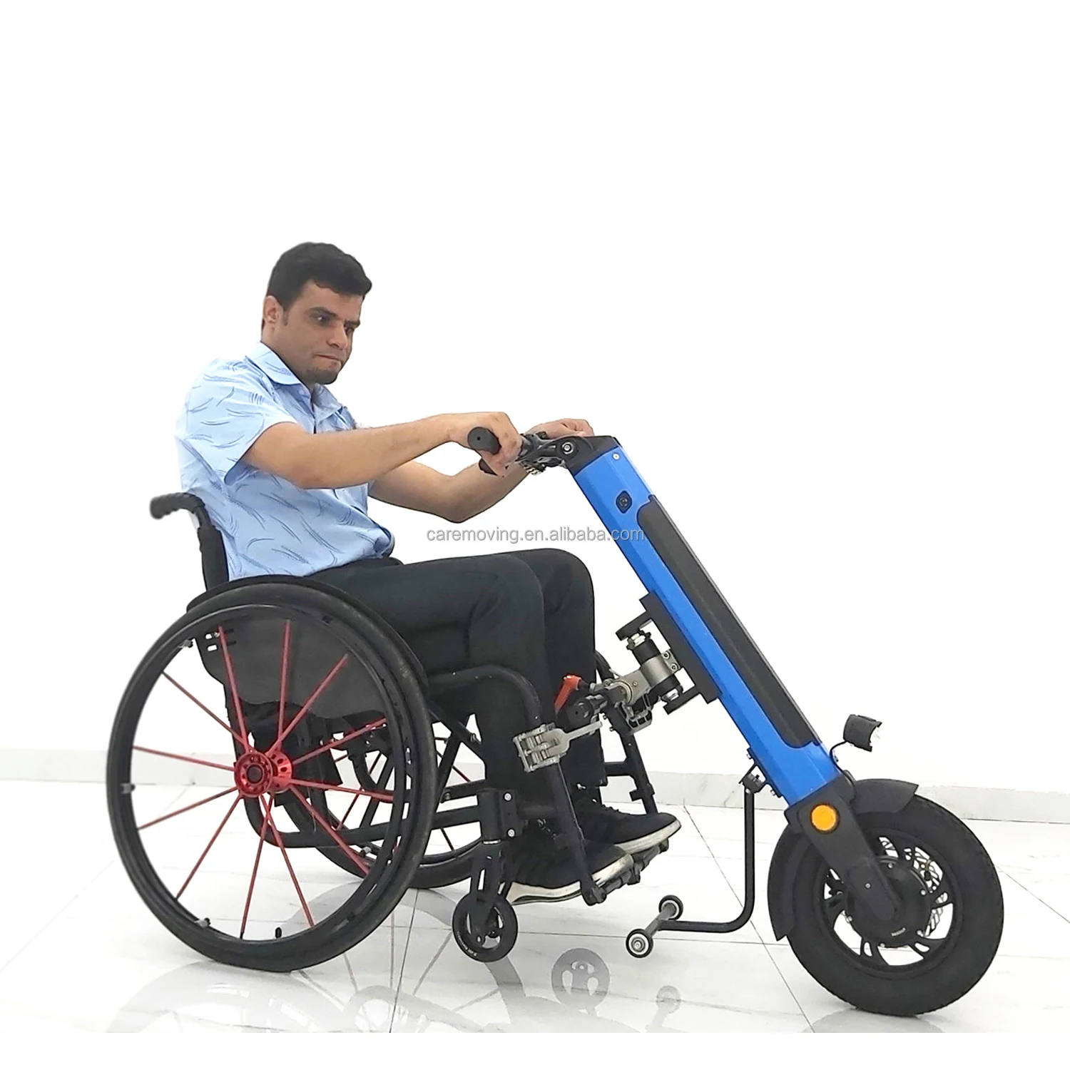 Disabled Handbike Conversion Kits Handcycle For Wheelchair Attachable Electric Wheelchair Handcycle
