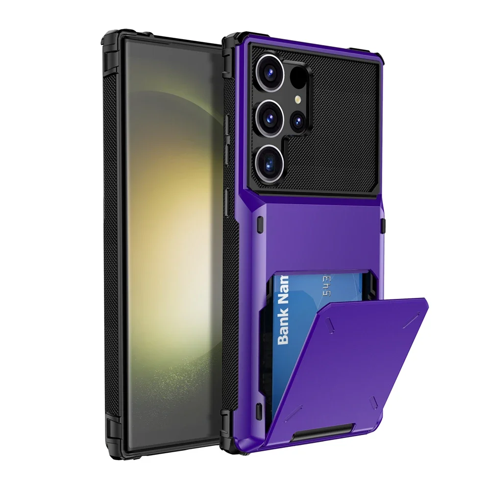 Brieftasche 5-Kartensteckplatz Kreditkasten für Samsung Galaxy S24 Ultra S23 S22 S21 Plus S20 FE Kartenhalter Abdeckung für Galaxy Note 8 9 10 20 – Detail 14
