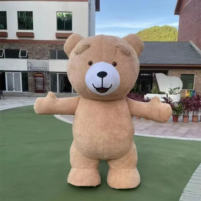 A 260cm Inflatable America bear Teddy Bear Mascot Costume Advertising Ceremony Fancy Dress Party Anime stage perform show props