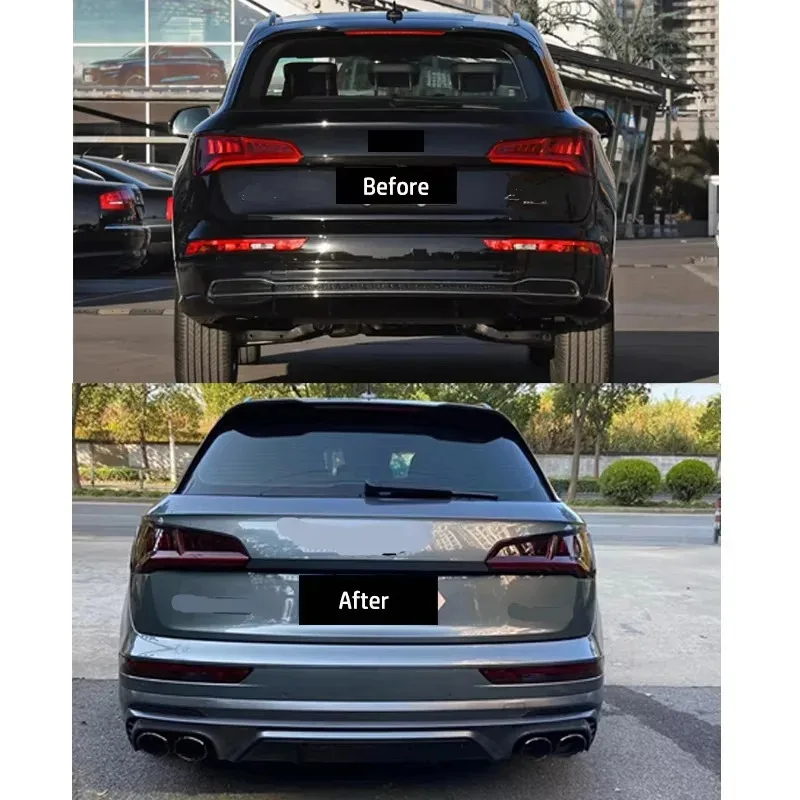 

Hot Product FY Pre-facelift SQ5 Look Rear Diffuser With Exhaust Tips S-line Rear Bumper 2018 2019 2020Selling