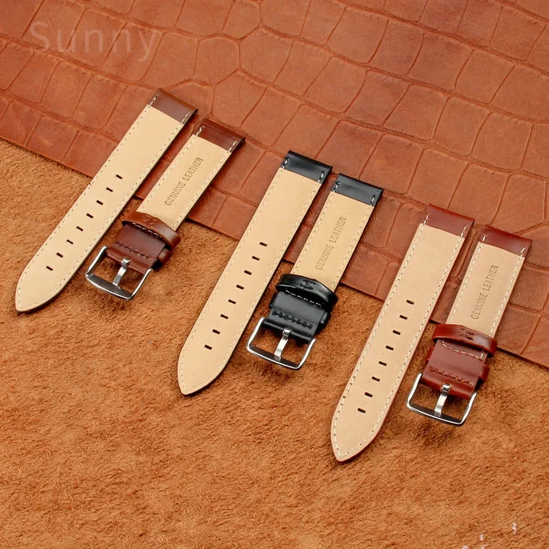 สายนาฬิกาหนังแท้คุณภาพสำหรับ DW แดเนียล เวลลิงตันนาฬิกาผู้หญิง 13 มม. 14 มม. 16 มม. 17 มม. 18 มม. 19 มม. 20 มม. สายนาฬิกาผู้ชาย