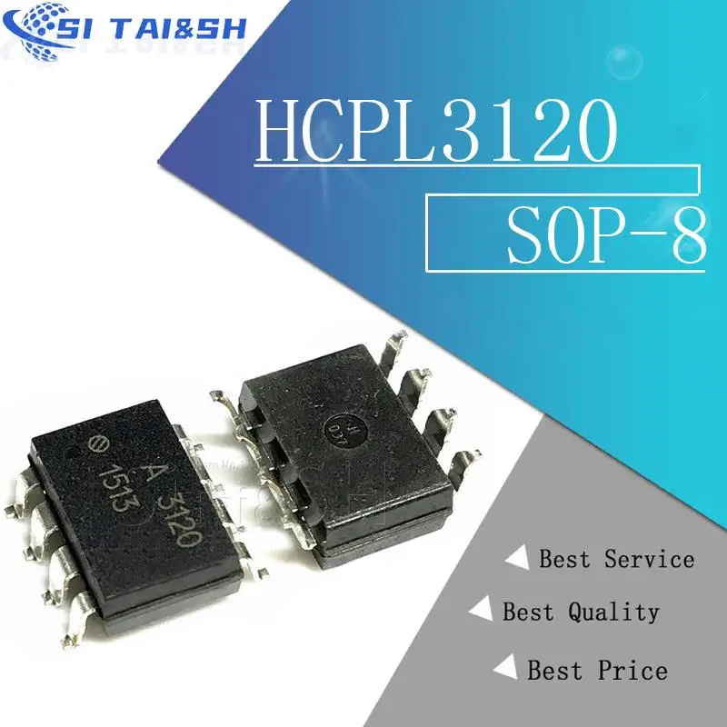 10PCS HCPL3120  HCPL-3120   A3120   FOD3120 Waterproof shell