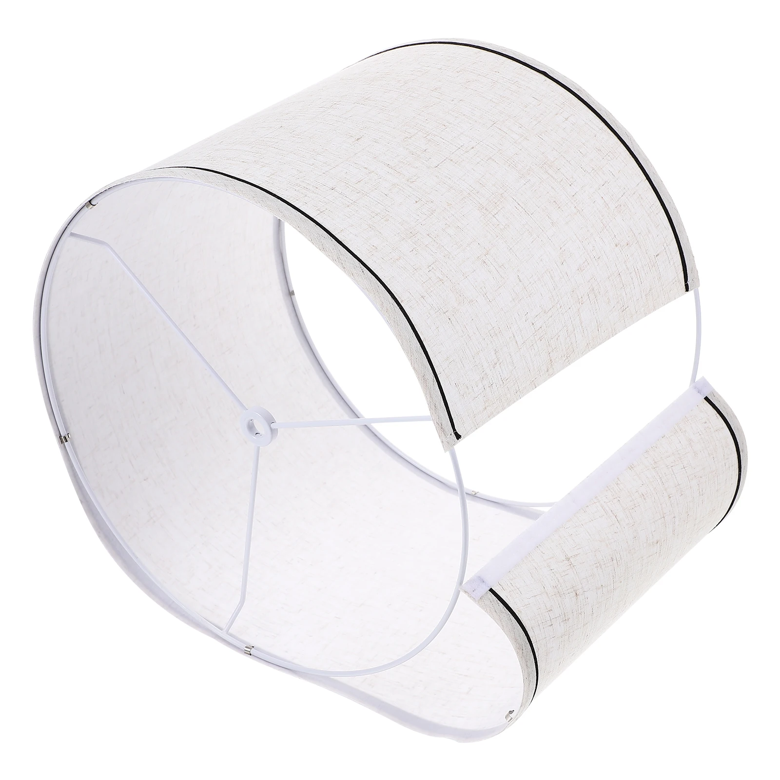 

Stylish Round Linen Replacement Table Floor Light Lampshade Cloth Lamp Cover Lampshade Bright Light Transmission