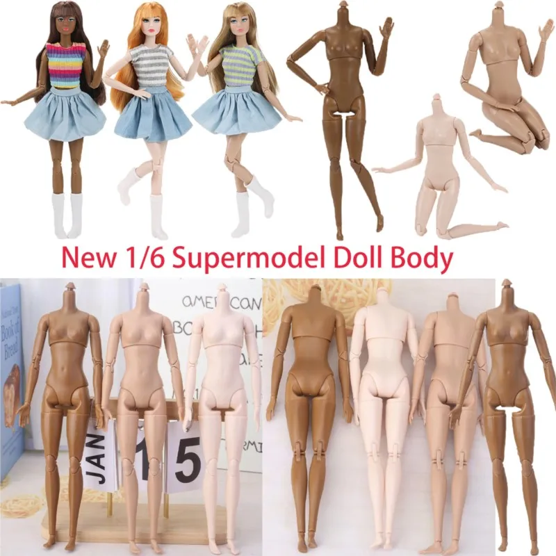 2026 New 1/6 Supermodel Doll Body 26CM High Quality Jointed Movable Female Body White Skin/normal Skin Body Accessories Kids Toy