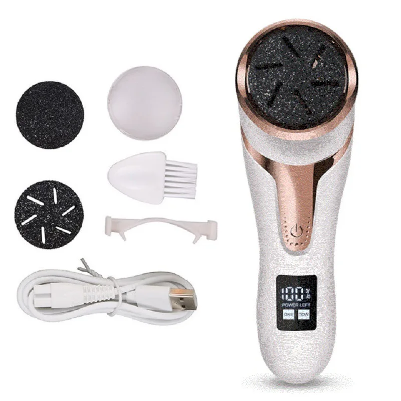 Rechargeable Electric Foot File Electric Pedicure Sander IPX7 Waterproof 2 Speeds Foot Callus Remover Feet Dead Skin Calluses