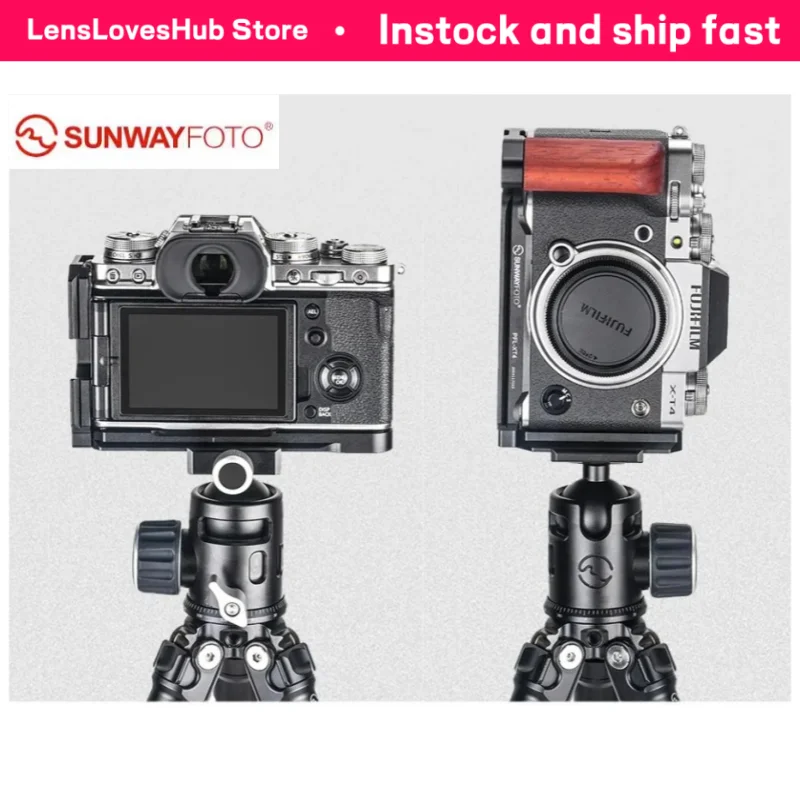 

SUNWAYFOTO Dedicated L-Bracket for Fujifilm X-T4, Arca/RRS Compatible, Vertical to Horizontal Fast Switch, Lightweight CNC Rail