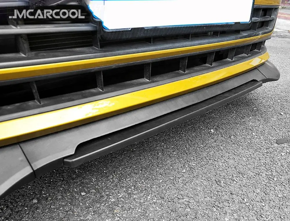 

ABS For Volkswagen VW Polo Plus 2019 Front Lip Spoiler Head Bumper Aprons Chin Shovel Guard Car Styling
