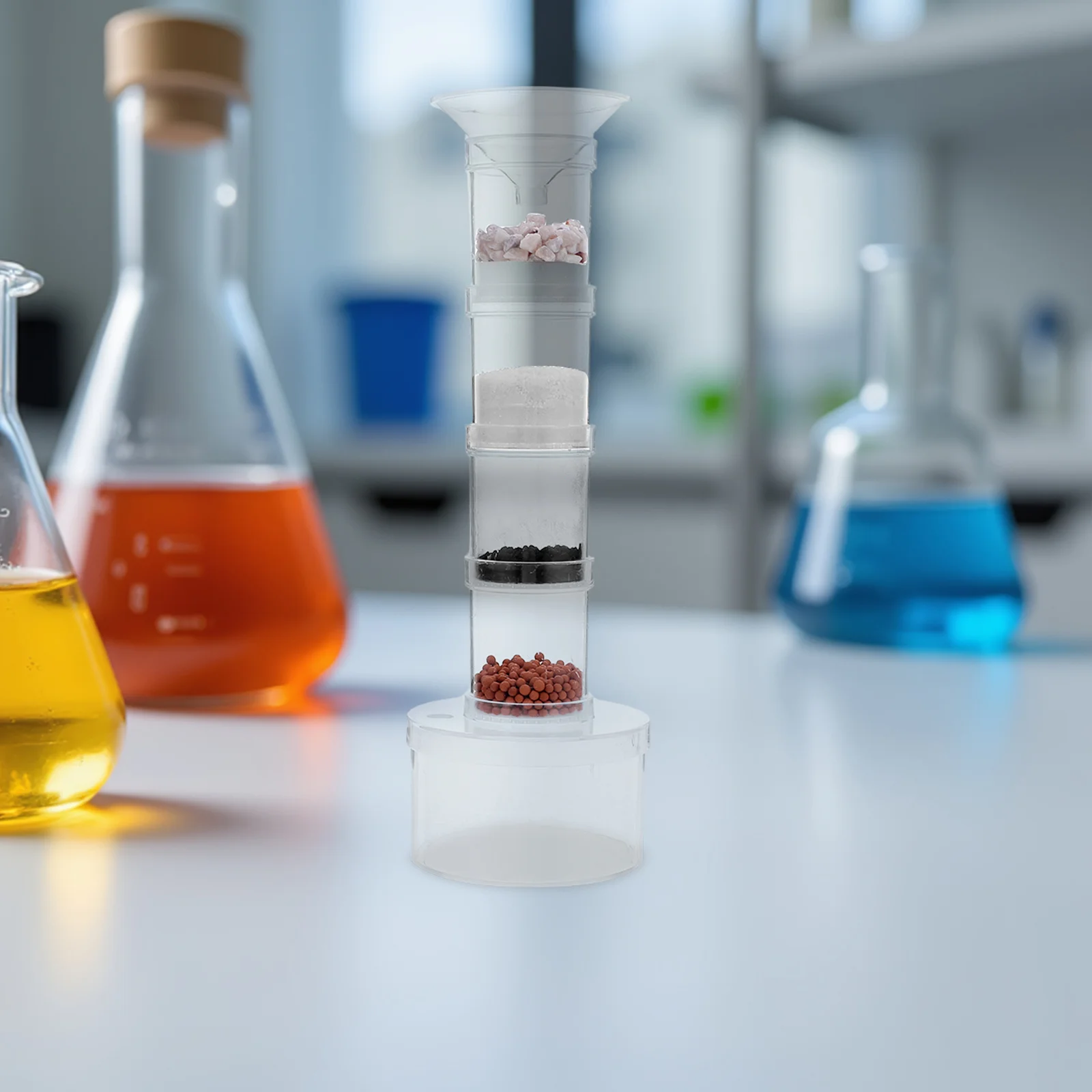 

1Set Water Filtration Kit Kids Chemistry Set for Educational Science Experiments Home School Use Water Filter Experiment