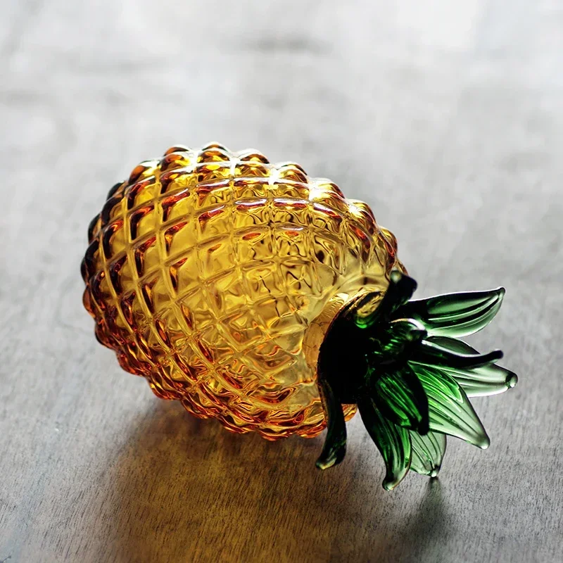 Creative heat-resistant glass jar pineapple