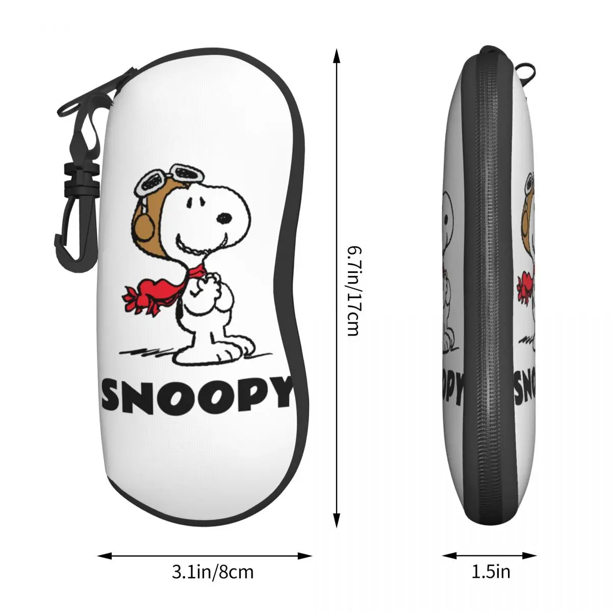 Peanuts Snoopy Flying Ace astuccio per occhiali scatola leggera scatola per occhiali regalo scatola per occhiali da sole