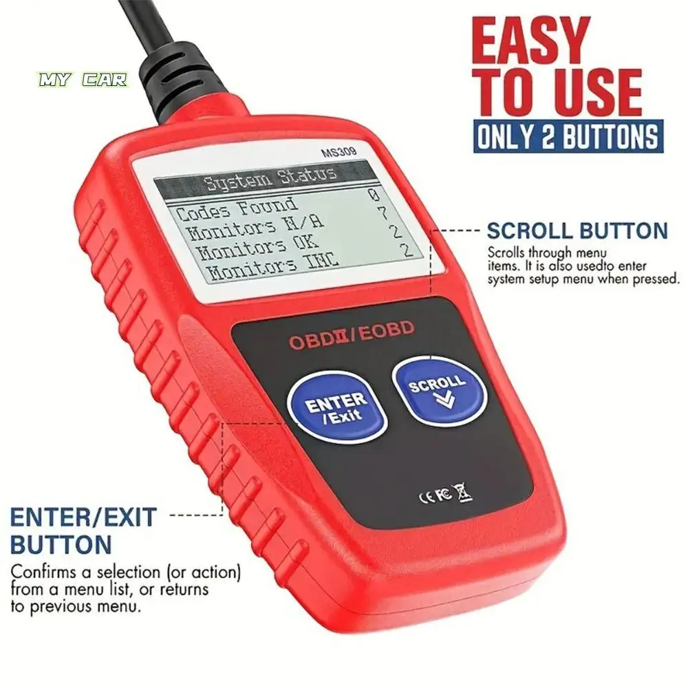 

Universal Car Fault Diagnosis Instrument Accurate Read and Erase Fault Code Diagnostic Scanning Tools OBD2 Efficient