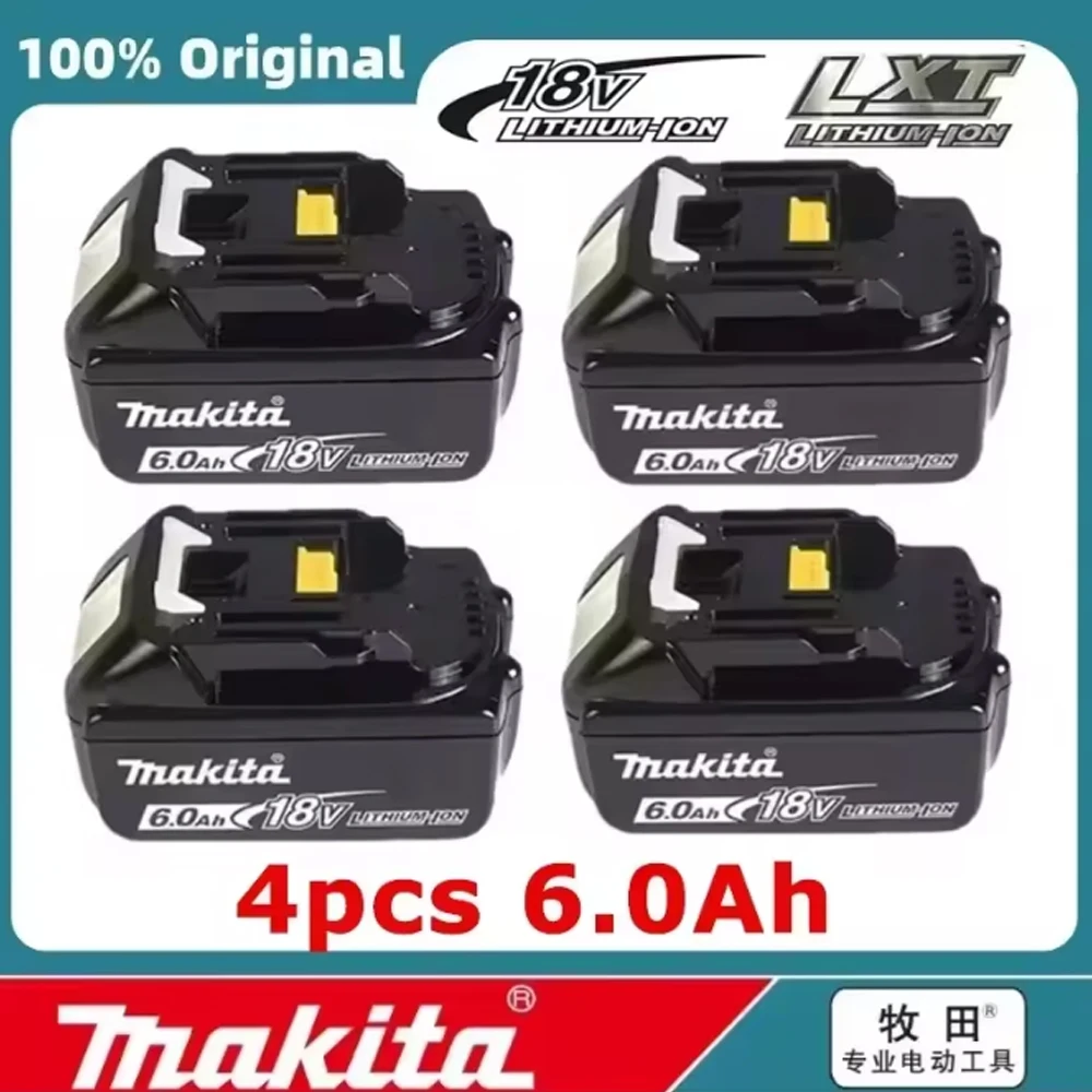 Batterie au lithium de remplacement 100% authentique 18V Makita 6Ah pour batterie Makita BL1840 BL1830B BL1850B BL1850 BL1860 BL1815