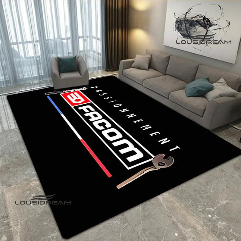 FACOM logo printing carpet fashion logo living room bedroom beautiful non-slip carpet photography props birthday gift