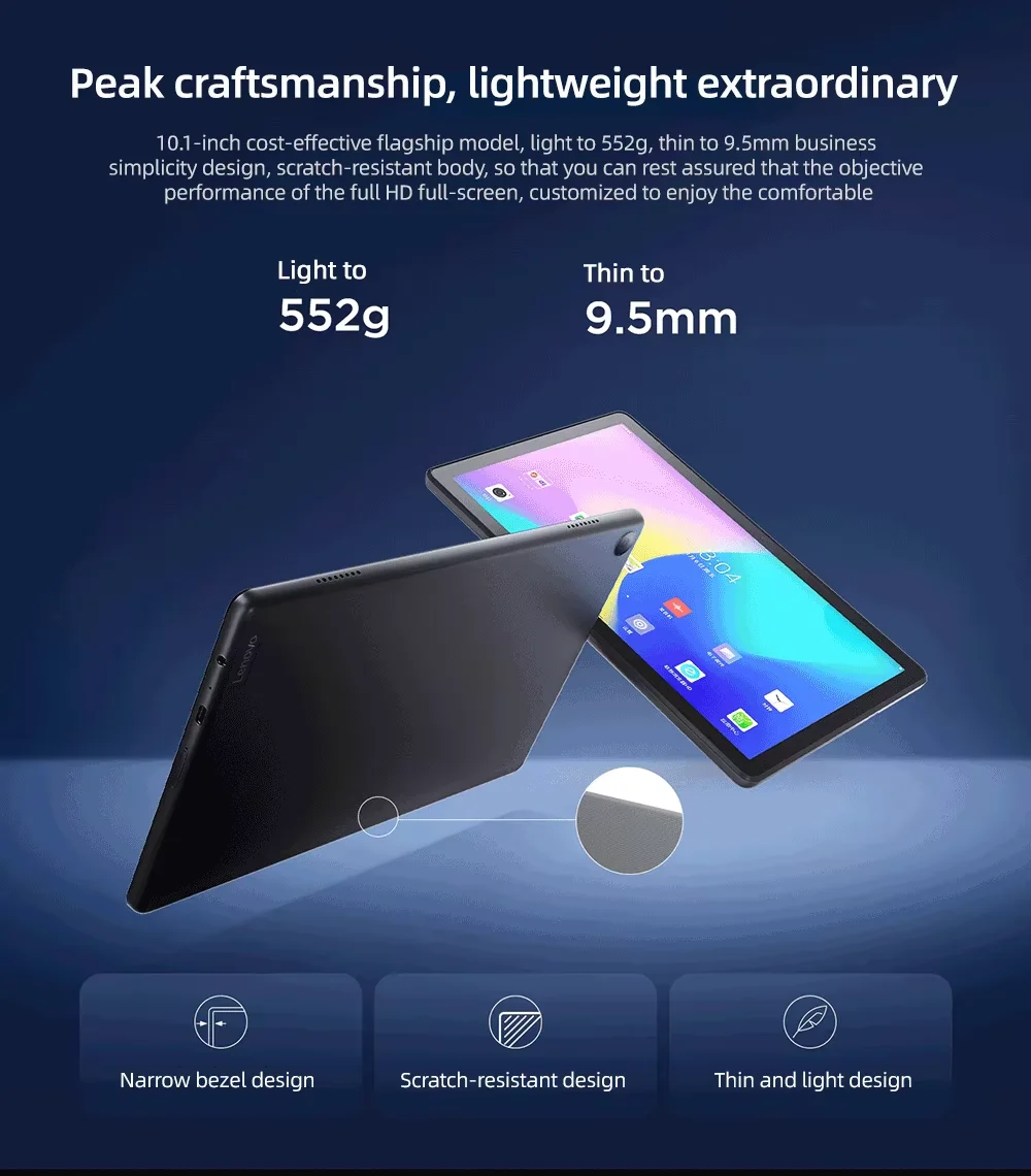 معالج Lenovo Qitian K10c T610 4G WIFI LCD 4GB 64GB Tab10.1 بوصة FHD Unisoc 7700mAh Android 11 يدعم تحديد الوجه #4